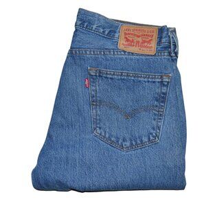 Levis 505 Regular Fit Jeans Men's Size 34x30 Straight Leg Blue Stonewashed Denim
